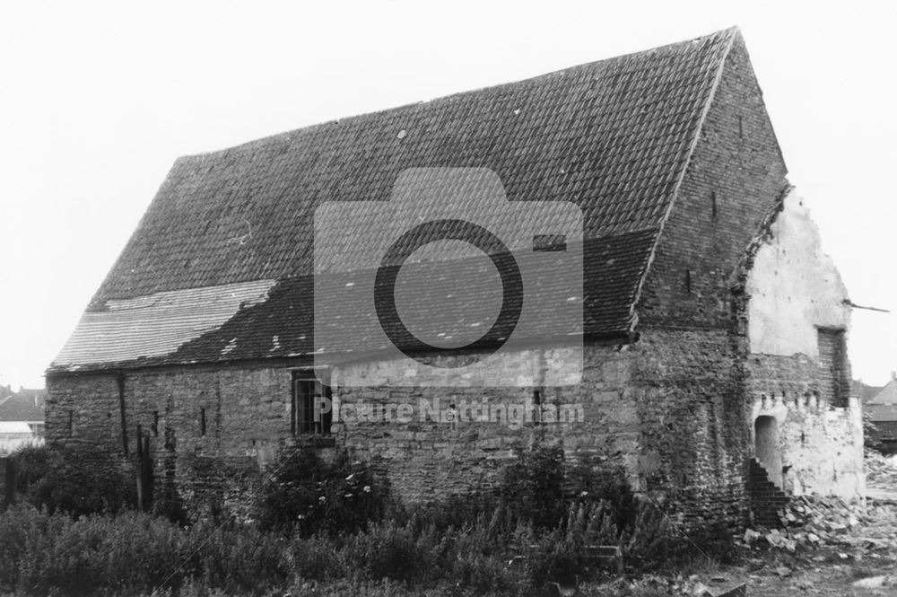 17th century Barn (south &amp; west sides), Aspley Hall, off Aspley Lane, Aspley, 1968