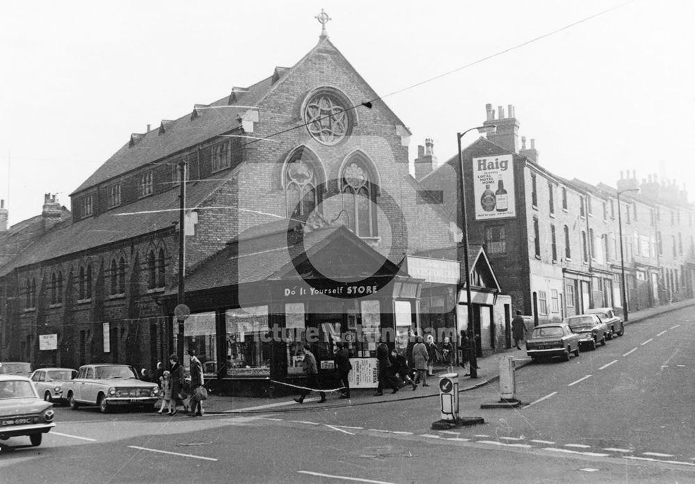 Congregational Chapel, St Ann's Well Road, St Ann's, Nottingham, 1968