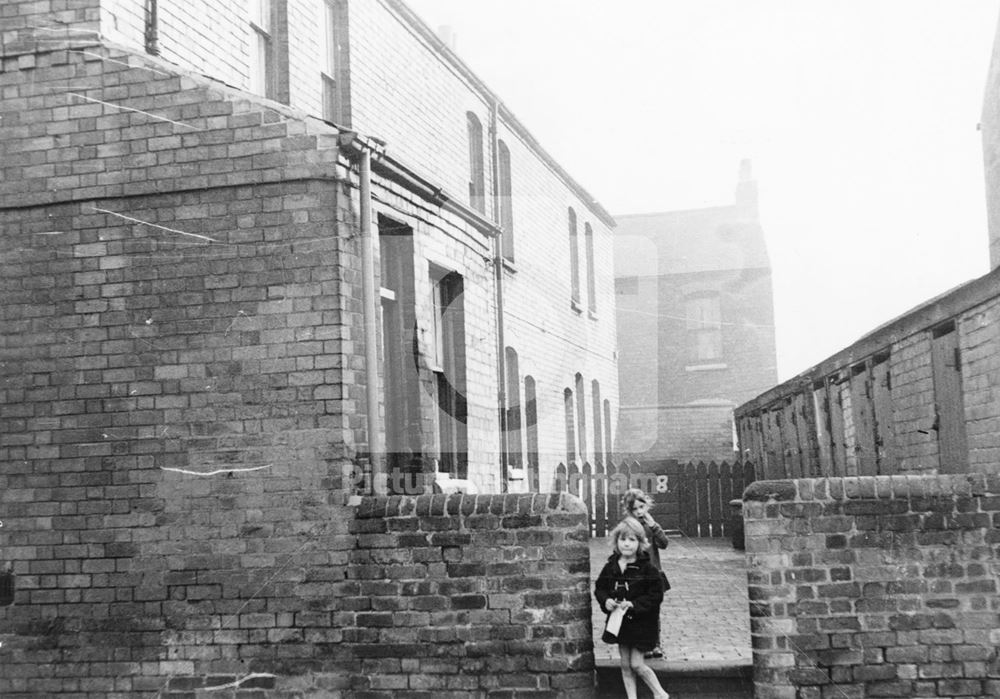 Norfolk Terrace off Flewitt Street, St Ann's, Nottingham, 1968