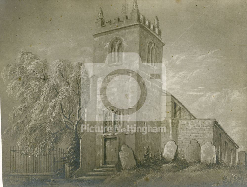 St Mary's Church, Church Lane, Bulwell, Nottingham, pre 1850