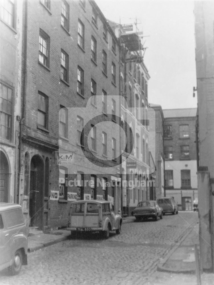 St. Mary's Place from St. Mary's Gate, Lace Market, Nottingham, c 1960s