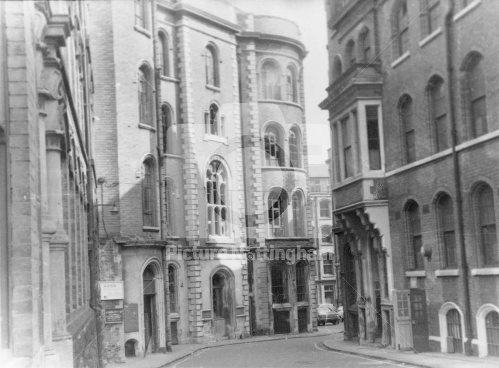 Broadway Looking East, Lace Market, Nottingham, 1972