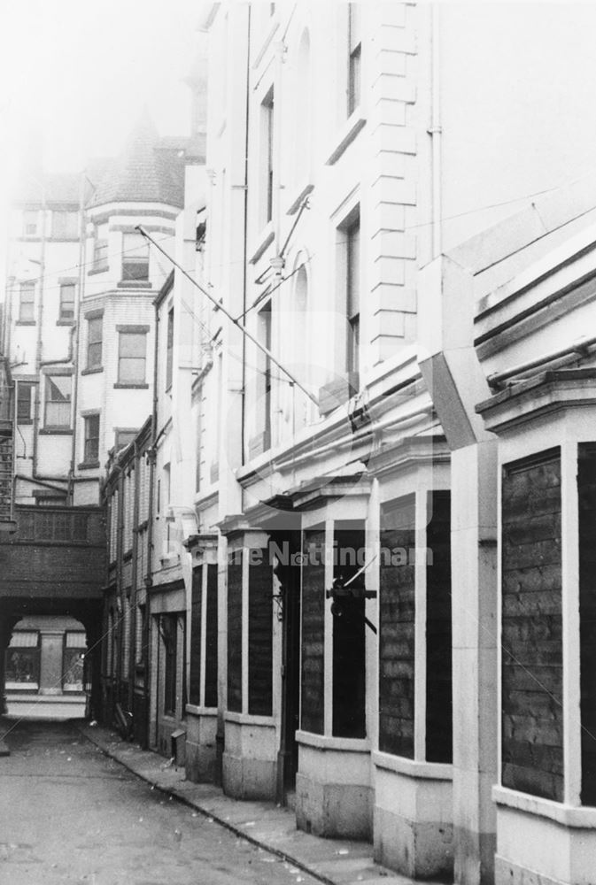 Maypole Yard, off Long Row East, Nottingham, 1968