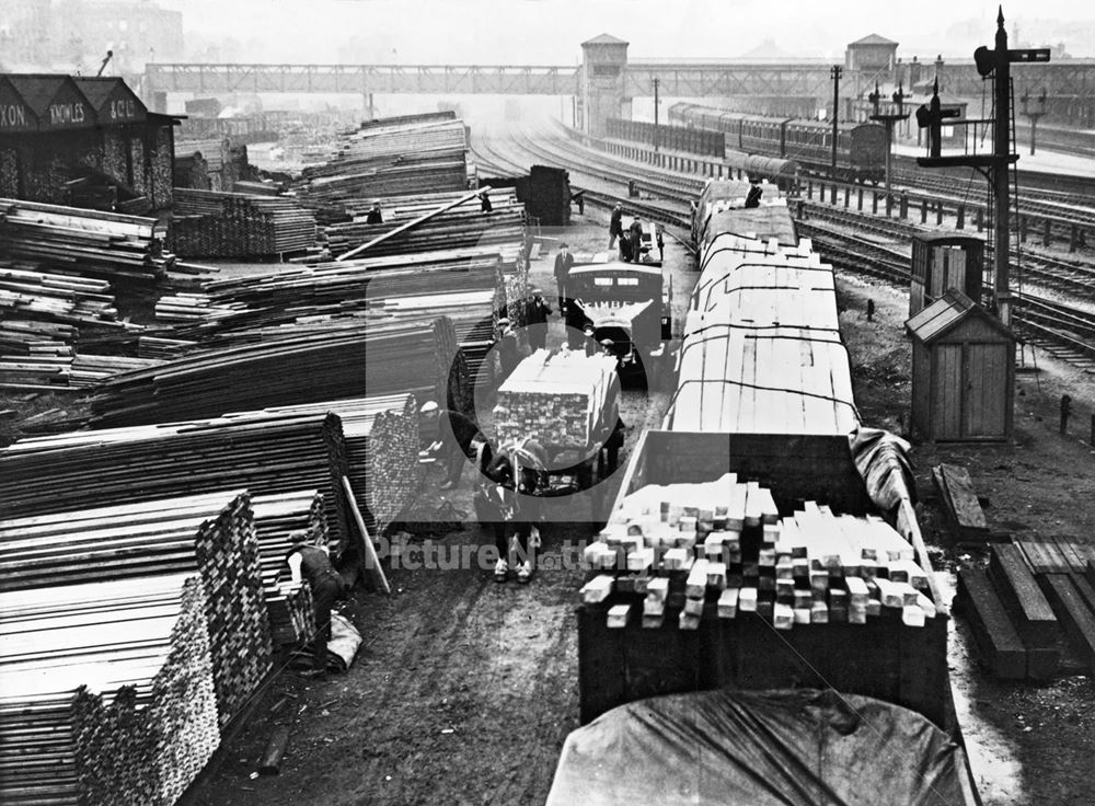 Nixon Knowles Timber Yard, Queen'sRoad, Nottingham, c 1930s