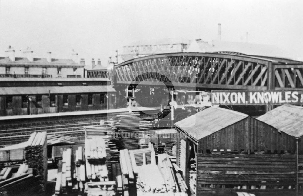 Nixon Knowles Timber Yard, Queen'sRoad, Nottingham, c 1890s ?