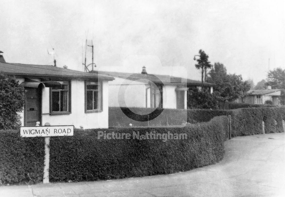 Prefabs, Wigman Road, Bilborough, Nottingham, 1971