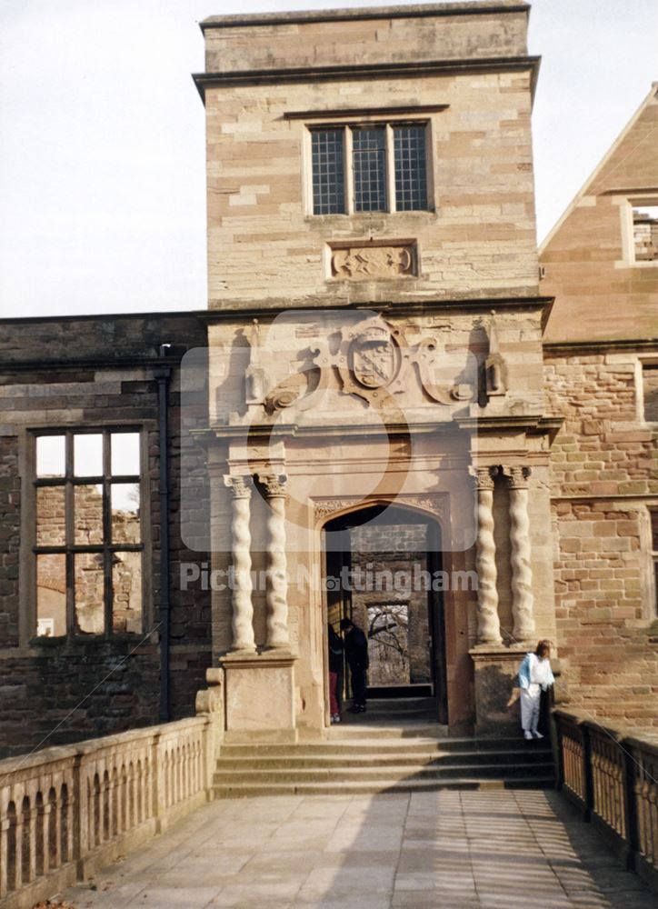 Entrance, Rufford Abbey, Rufford Abbey Park, Rufford, 1991