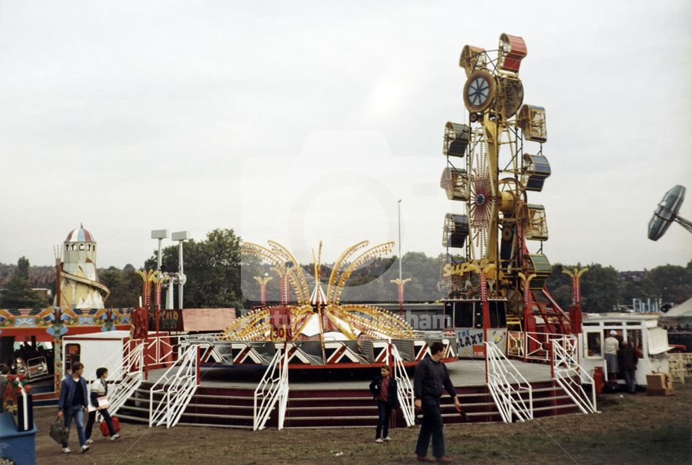 Modern Rides at the Goose Fair, Forest, Nottingham, 1983