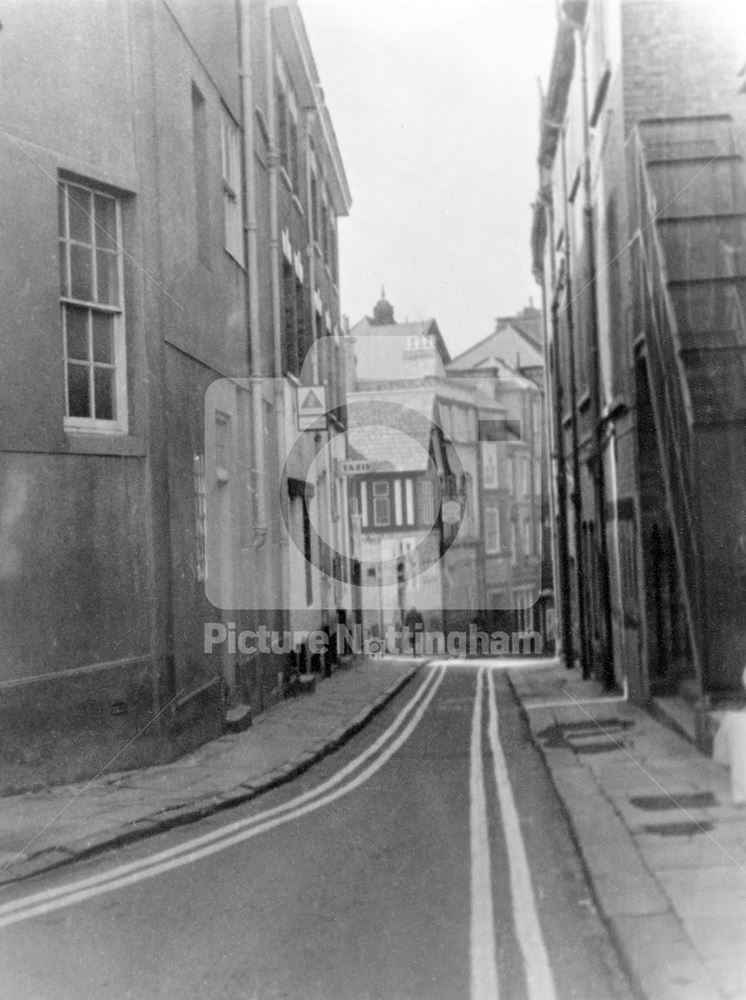 Bottle Lane, Nottingham, c 1960s