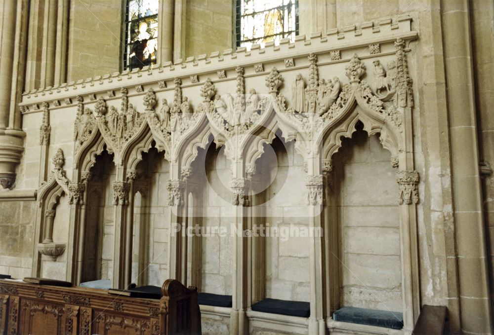 Sedelia in the Sanctuary, Southwell Minster, c 1980s