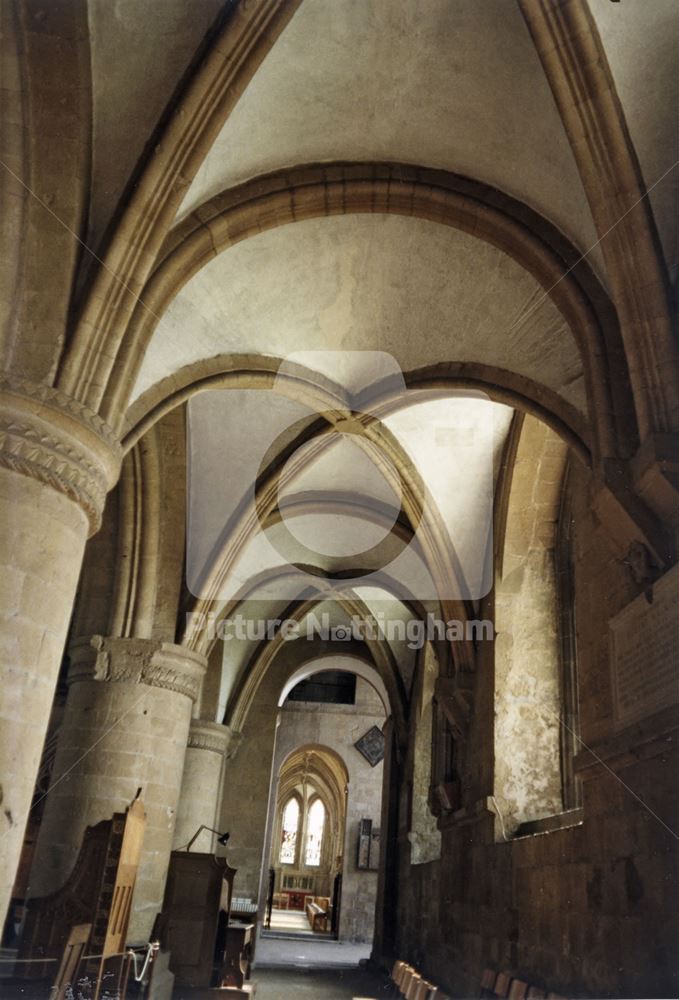 South Nave Aisle, Southwell Minster, c 1980s