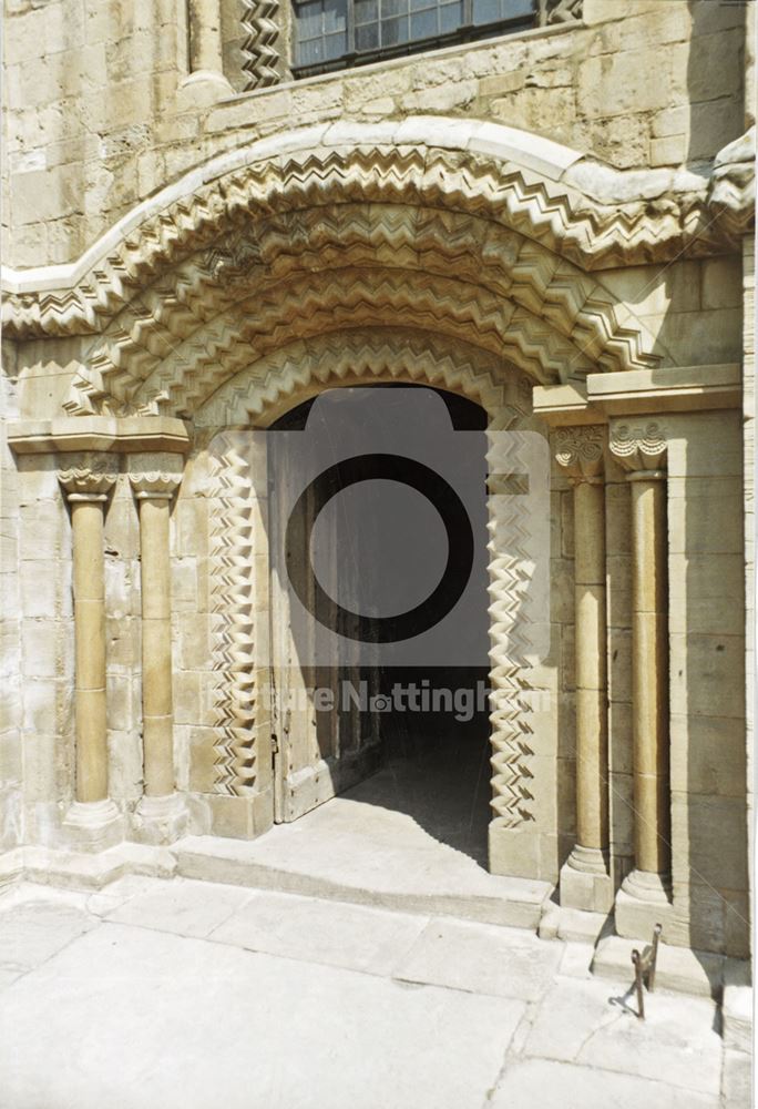 South Door in Transept, Southwell Minster, c 1980s