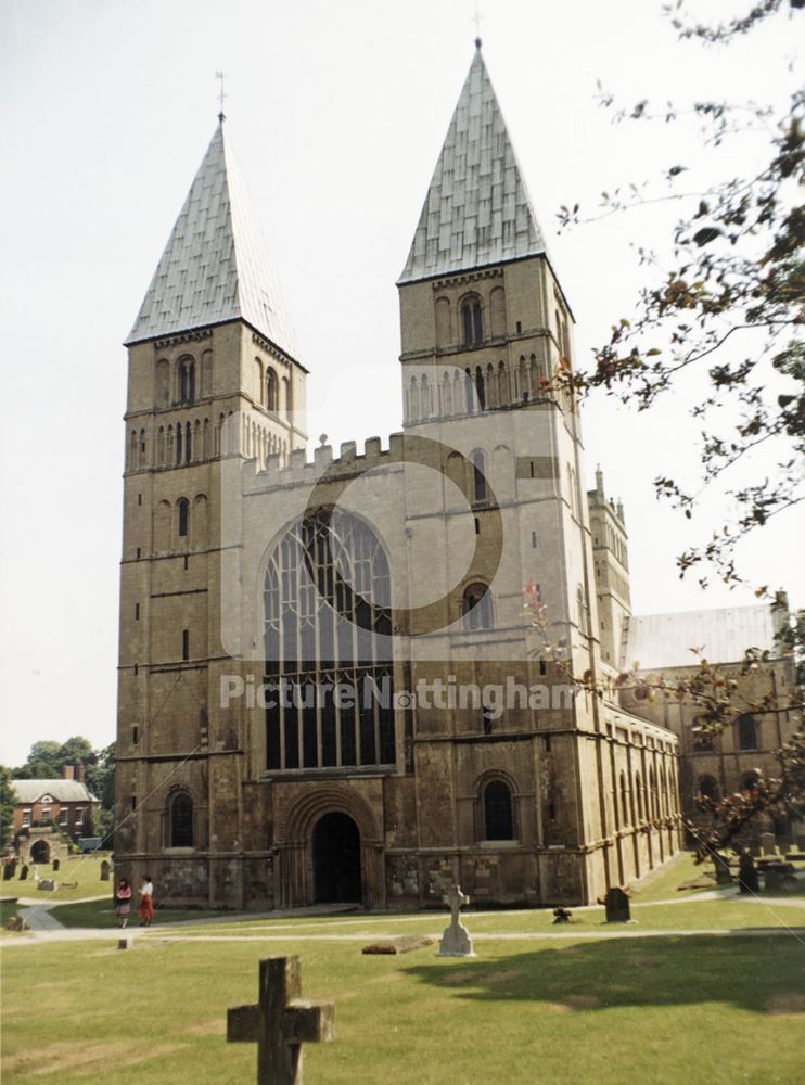 West Front, Southwell Minster, c 1980s