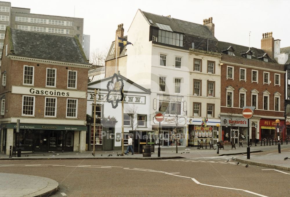 Bell Inn and Bromley House Centre, Angel Row, Notingham, 1988