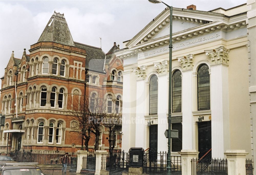 Registry office and Synagogue, Shakespeare Street, Nottingham, 1995