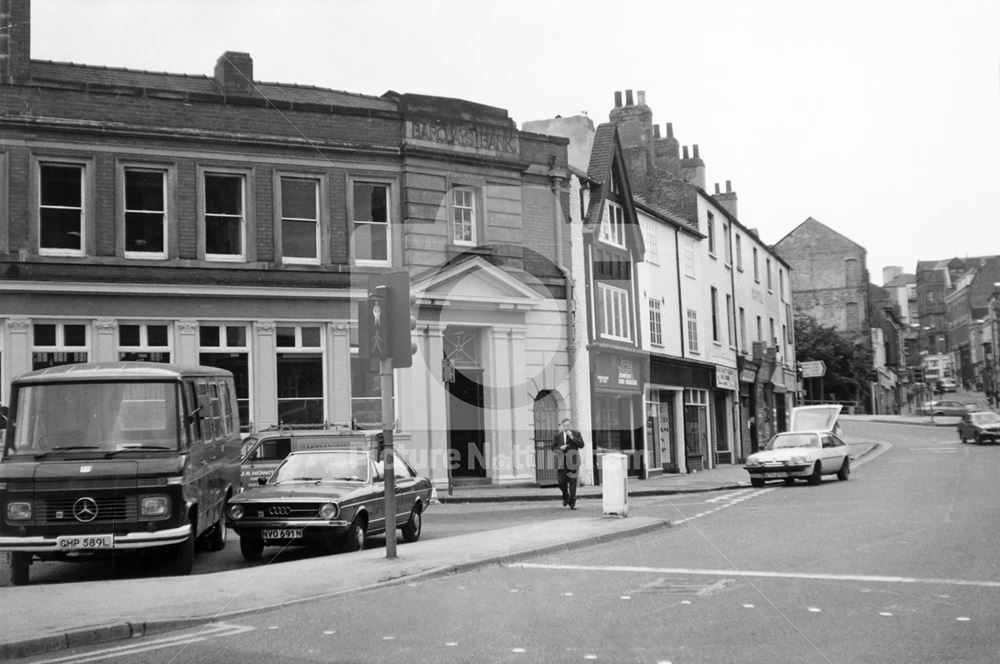 Hockley at Lower Parliament Street Junction, Nottingham, 1982