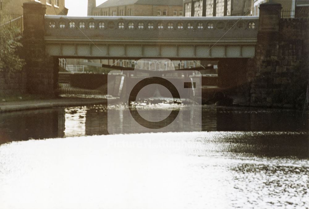 Wilford Street Bridge and Lock, Nottingham Canal, Nottingham, 1984