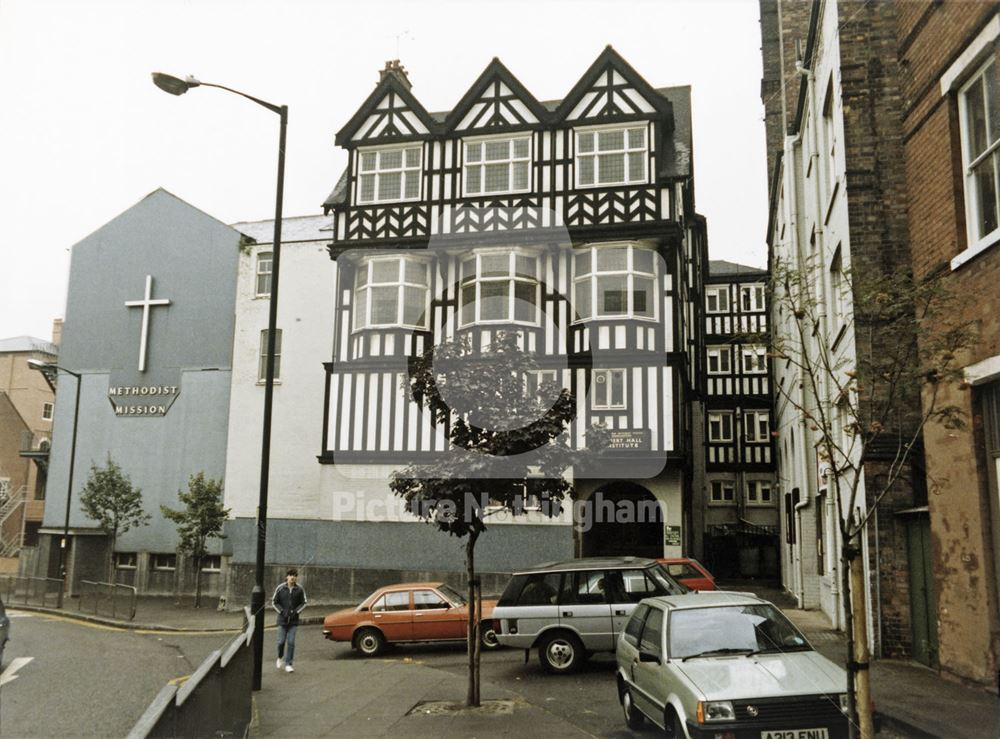 Entrance to the Albert Hall Institute, Derby Road, Nottingham, 1984