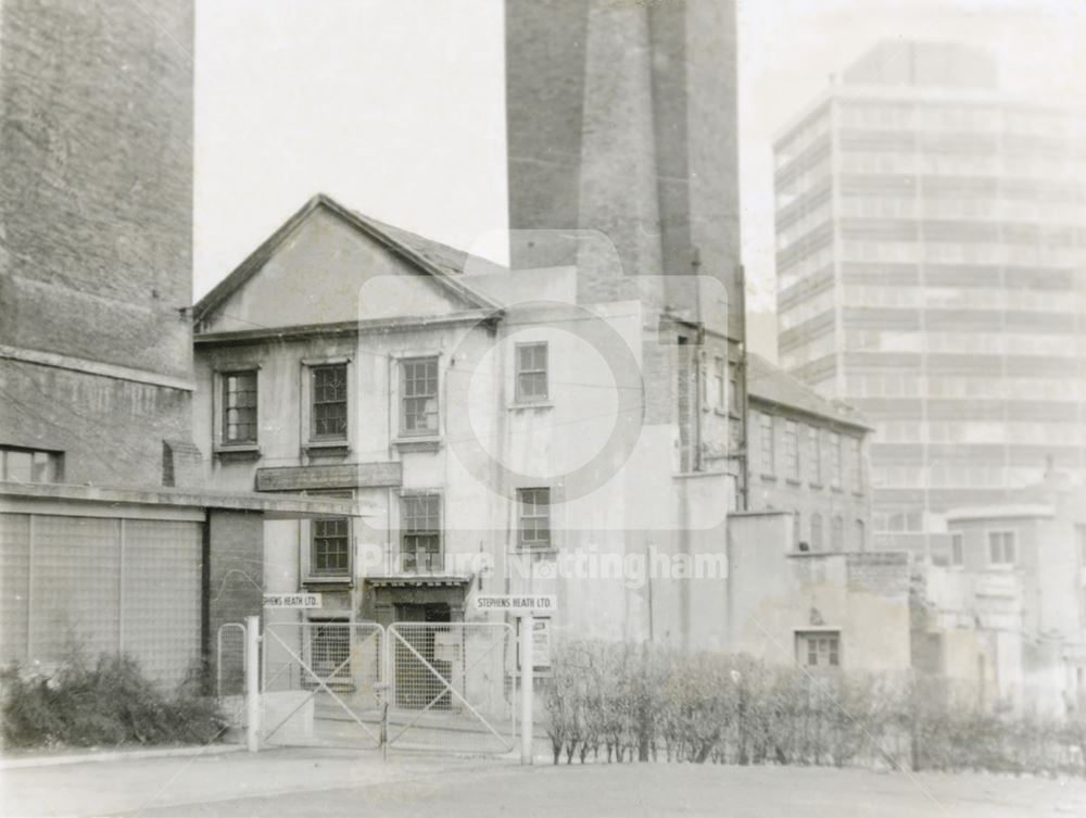 Hargreaves' Factory, Woolpack Lane, Lace Market, Nottingham, 1970