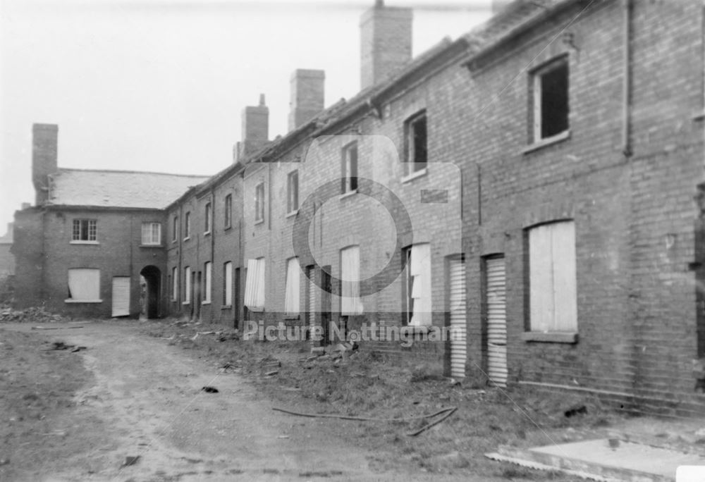 Napoleon Square, Cinderhill, Nottingham, 1970