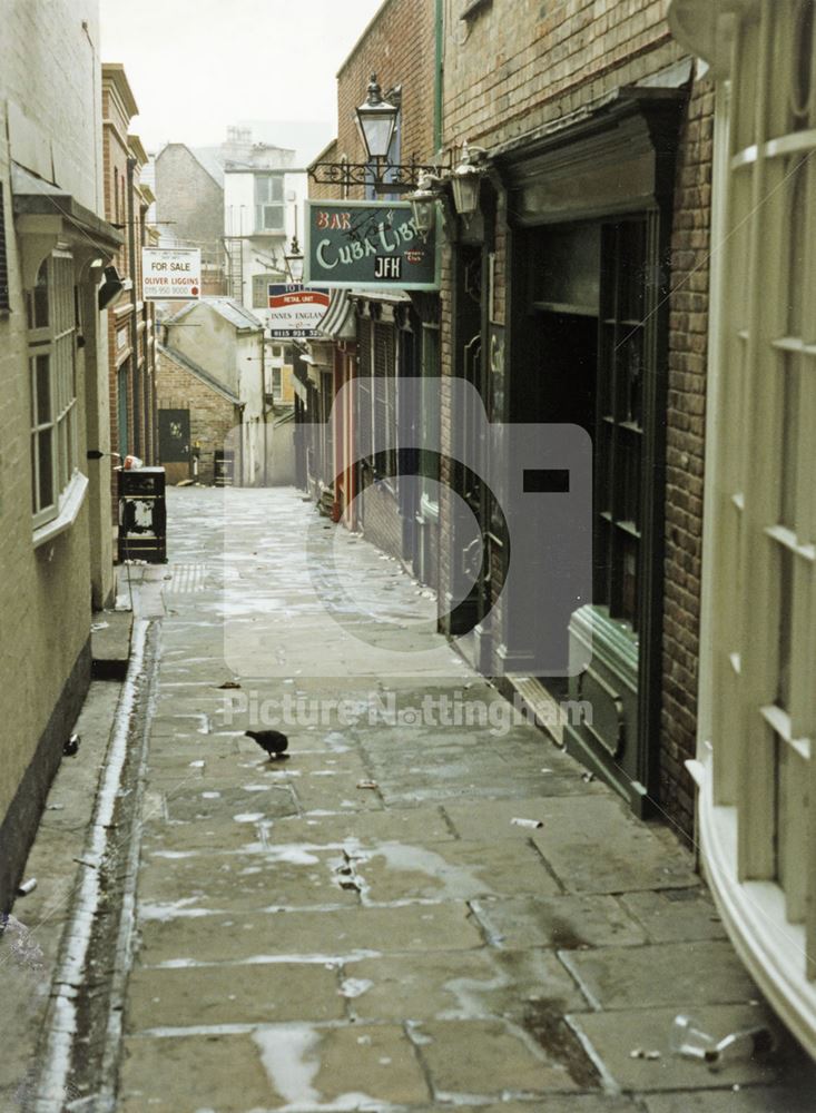 Hurts Yard off Upper Parliament Street, Nottingham, 1997