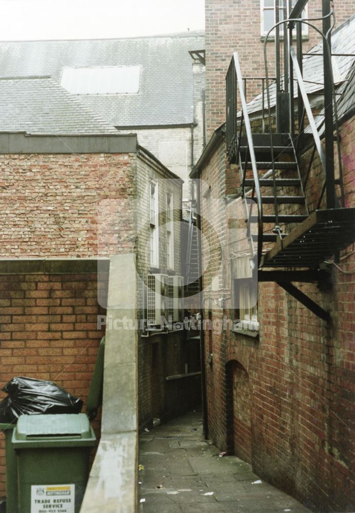 Formerly Rigley's Yard off Parliament Street, Nottingham, 1997