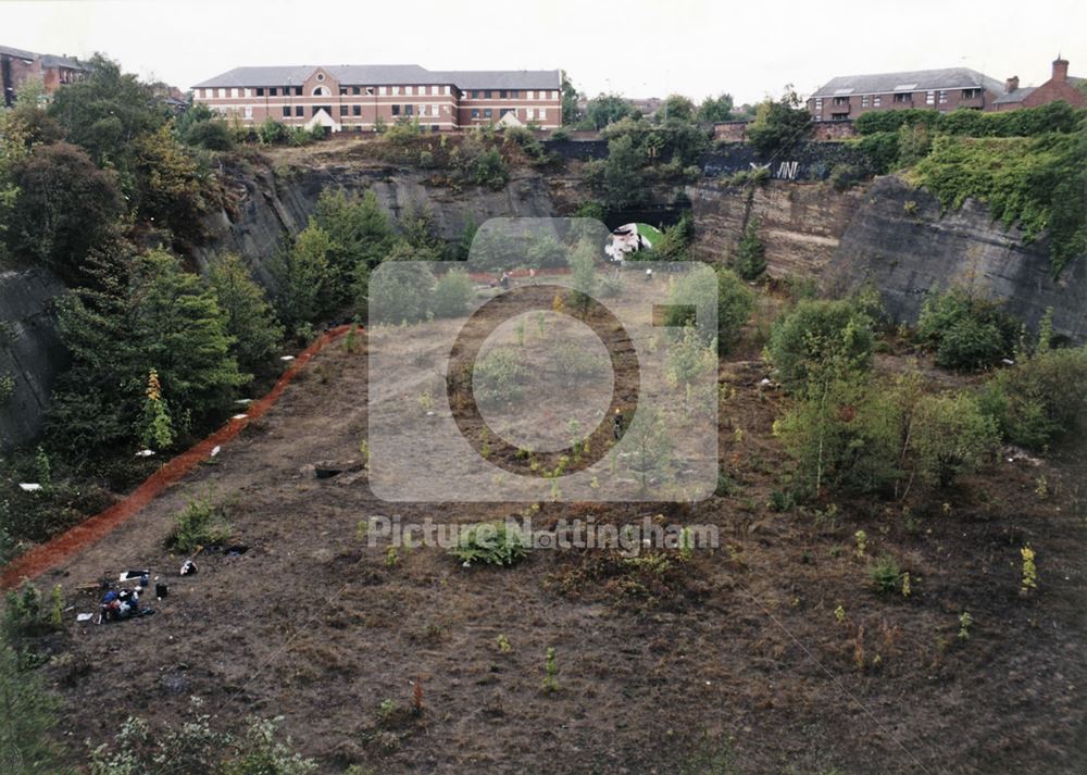 Victoria Station Cutting Being Cleared from Cairn Street, Nottingham, 1995