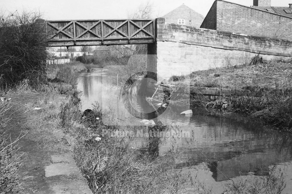 Nottingham Canal, Commercial Street, Lenton, 1965