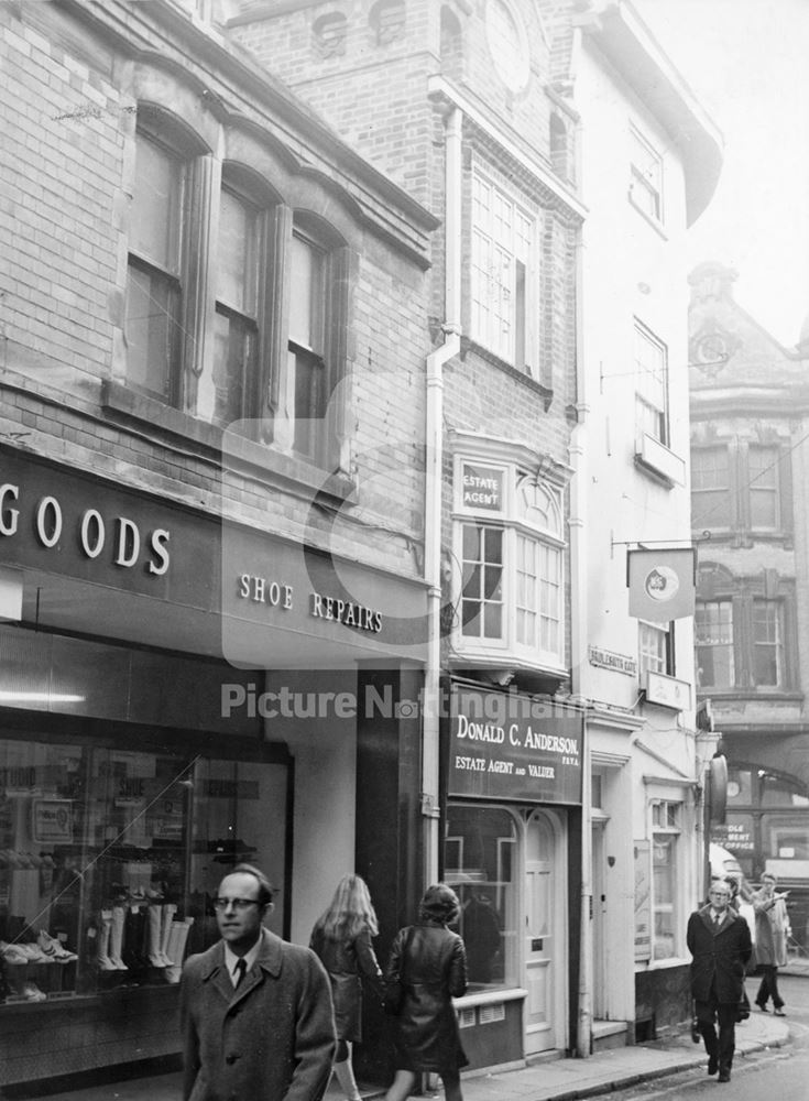 Shops, Bridlesmith Gate, Nottingham, c 1970s