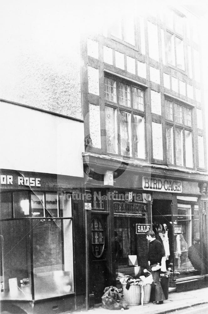 Bird Cage Shop, Bridlesmith Gate, Nottingham, c 1970s