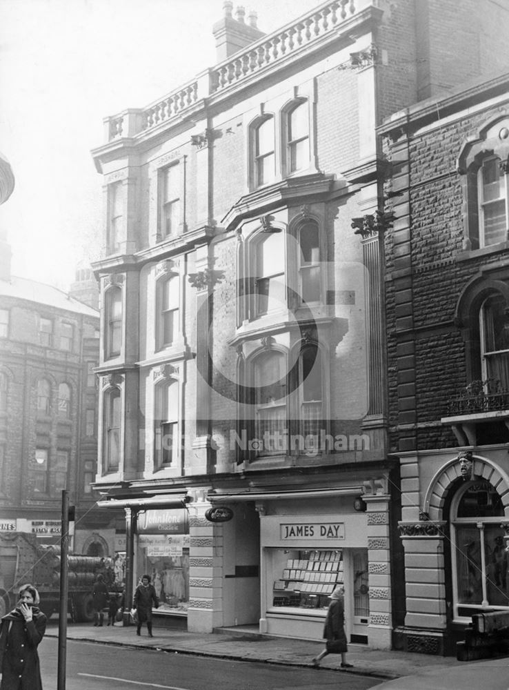 Johnstones and James Day Shops, Bridlesmith Gate, Nottingham, c 1970s