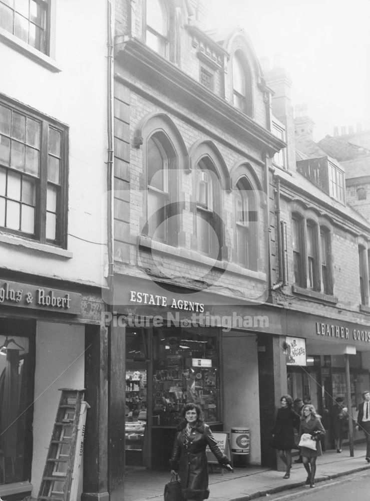 Shops, Bridlesmith Gate, Nottingham, c 1970s