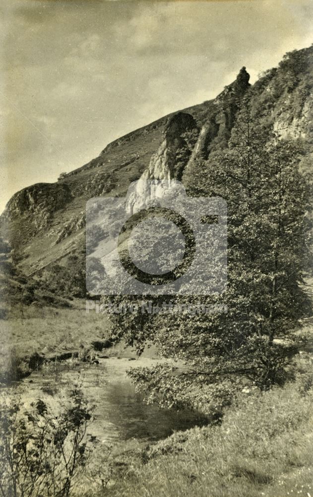 View of River Dove, Dovedale, c 1930s