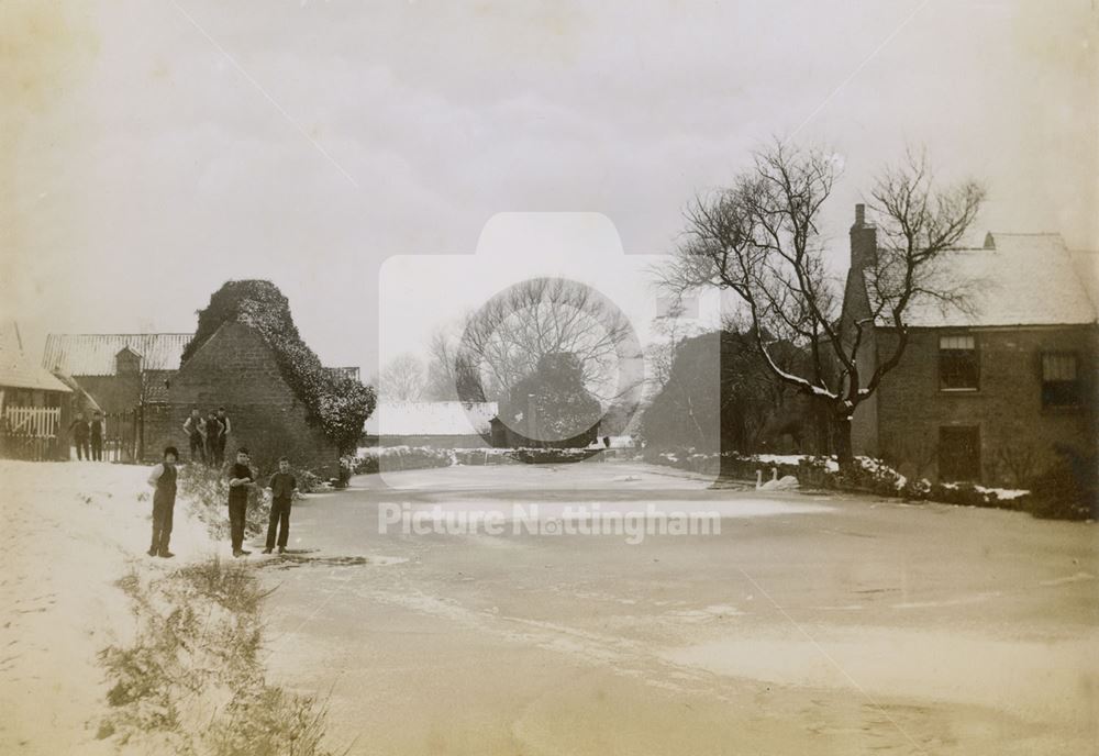 View of Carburton in the Snow, Carburton, 1884