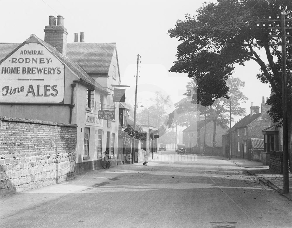 Admiral Rodney Public House, Main Street, Calverton, 1925