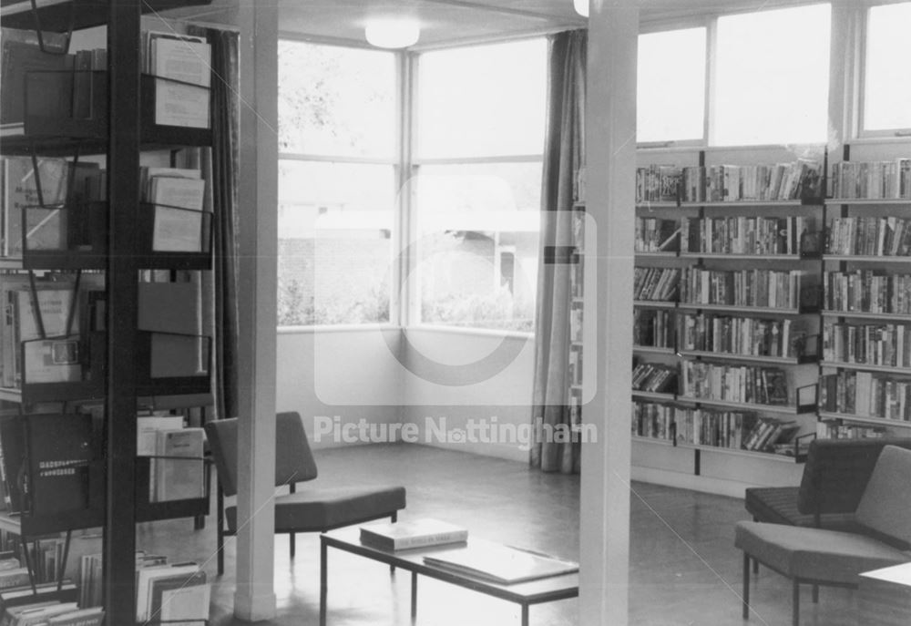 Interior of Calverton Library, Main Street, Calverton, 1963