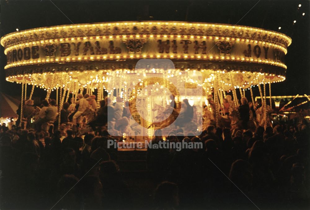 The Gallopers, Goose Fair, Forest Recreation Ground, Hyson Green, Nottingham, 1984