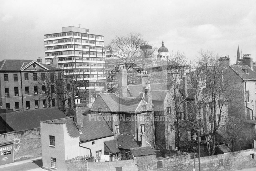 View of Walnut Tree Lane and Hounds Gate, Nottngham, 1964