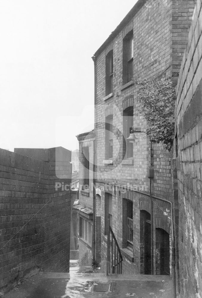 View Down Middle Hill, Nottingham, 1964