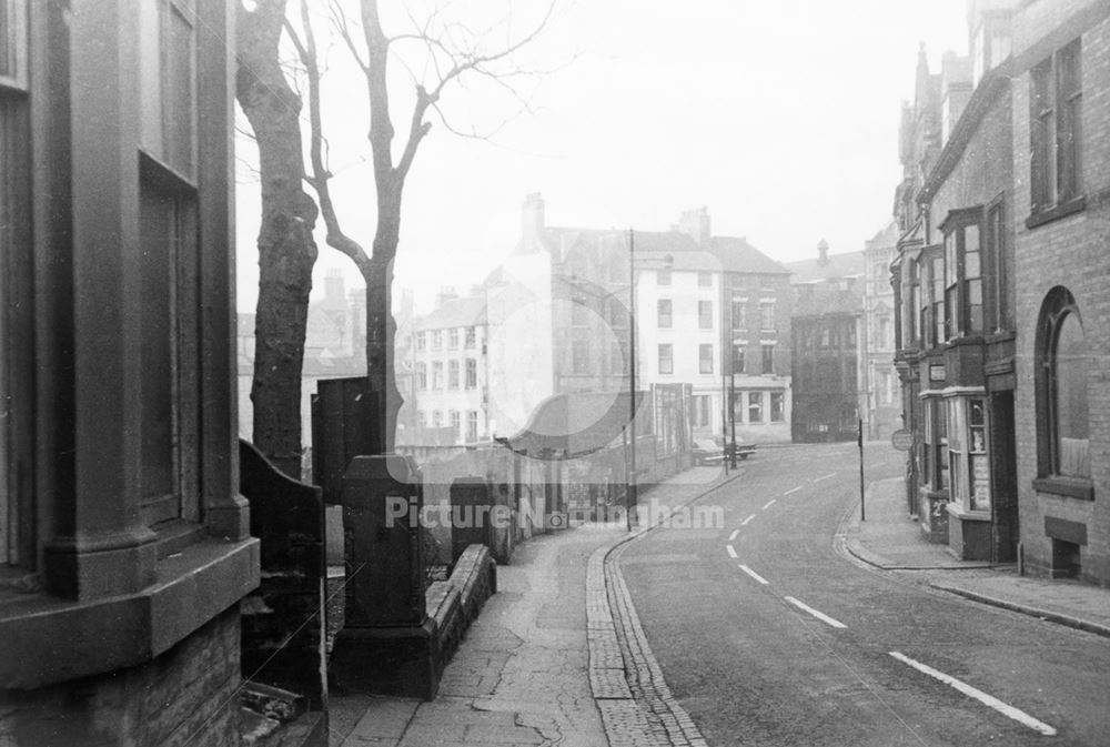 View of Weekday Cross from High Pavement, Nottingham, 1967 