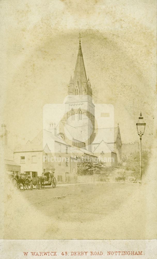 St. Barnabas Cathedral, Derby Road, Nottingham, c 1870