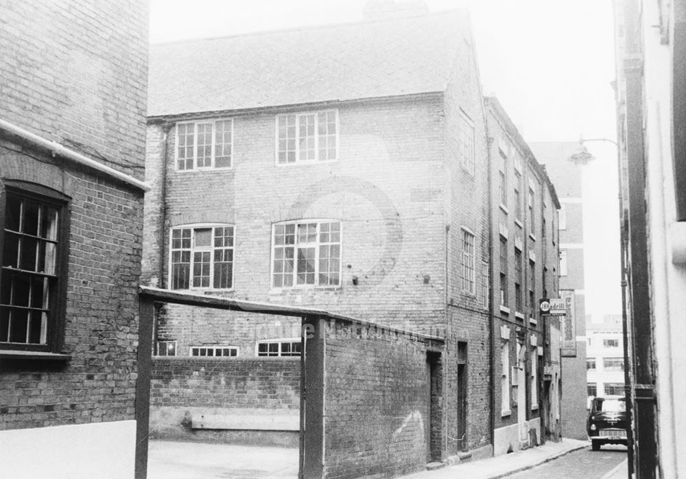 View of top North Side Hounds Gate, Nottingham, 1967