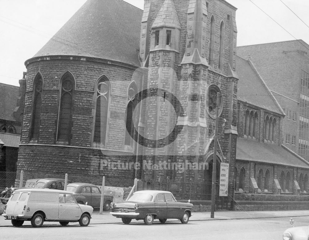 St Philip with St Luke Church, Pennyfoot Street, Nottingham, 1963