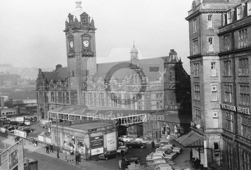 Victoria Station, Milton Street, Nottingham, 1964