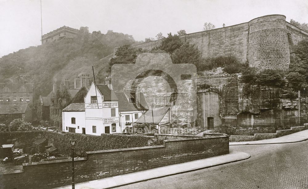 Ye Olde Trip to Jerusalem, Brewhouse Yard, Castle Road, Nottingham, c 1910s