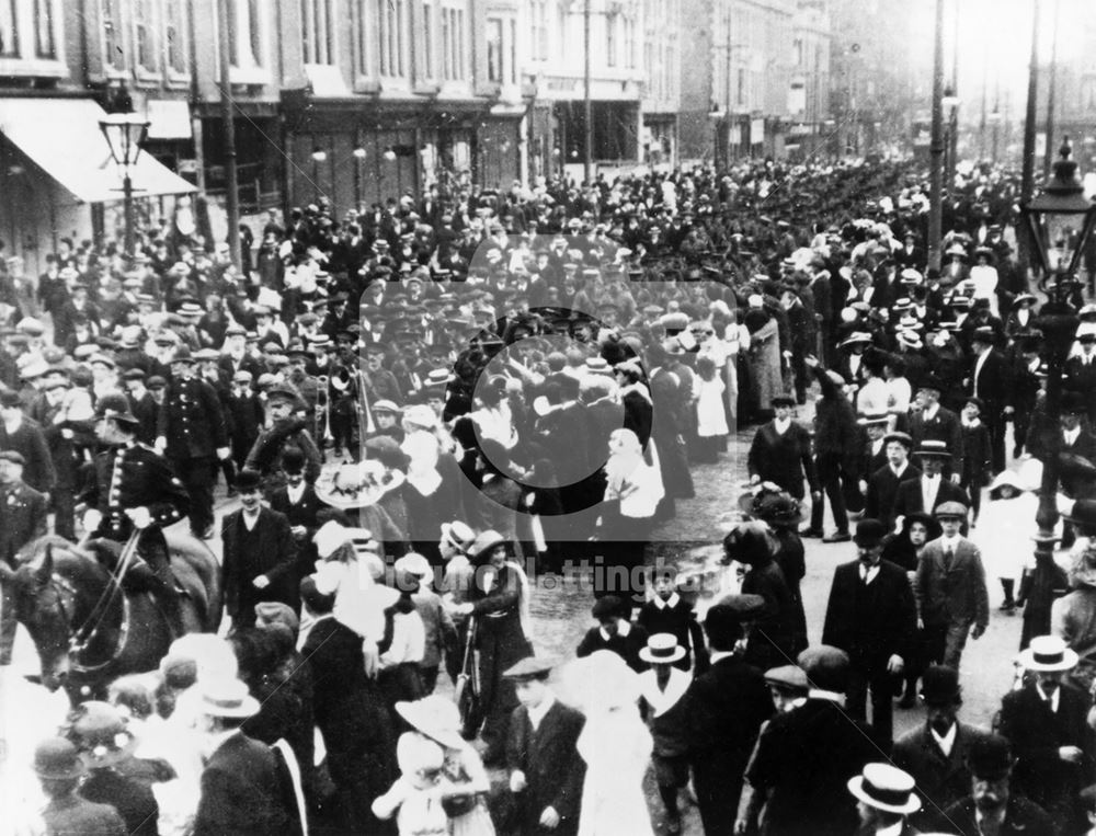 Victory Parade, Nottingham, 1918