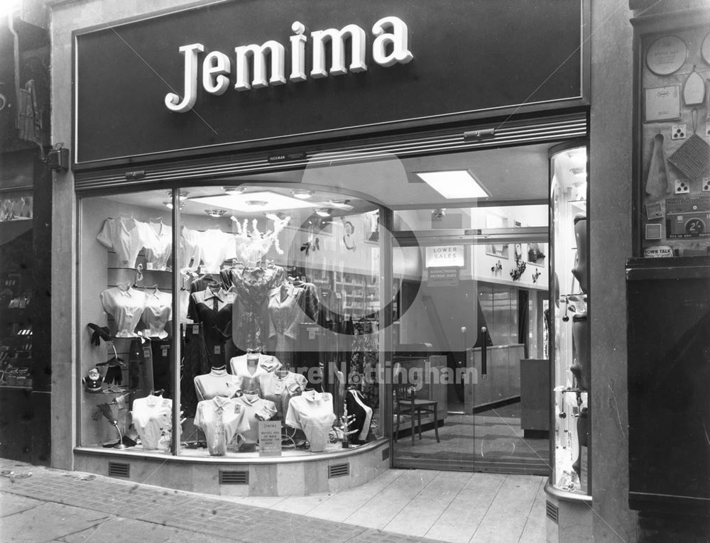 'Jemima' Exchange Walk, Nottingham, c 1956