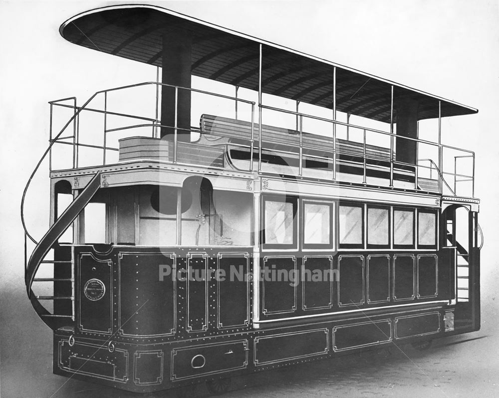 Nottingham Tramway Co, Steam Tram, 1882