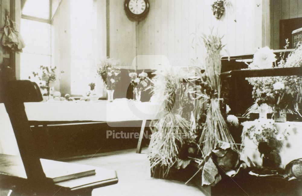 Interior of Scotholme Methodist Mission, Hyson Green, Nottingham, 1935