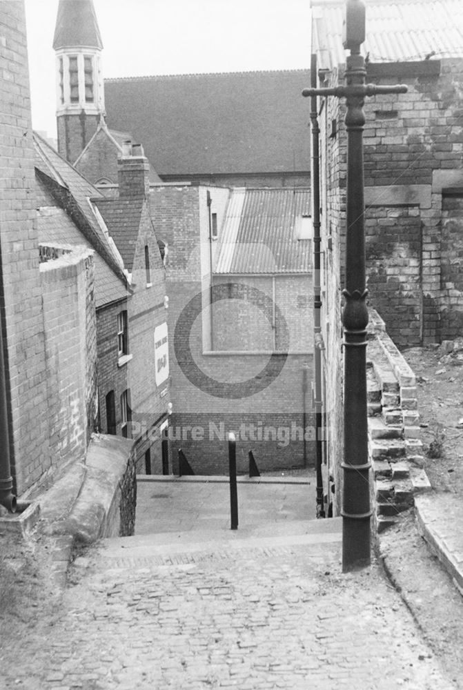 Short Stairs, Lace Market, Nottingham, 1964